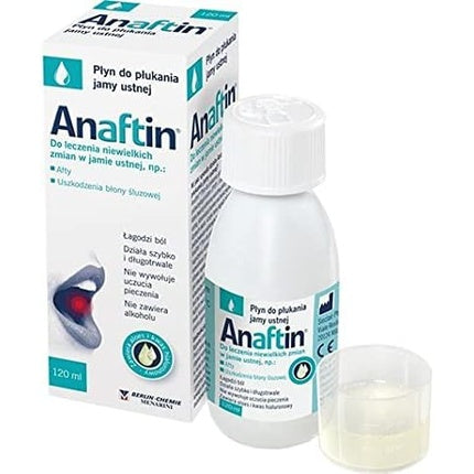 Anaftin Mouthwash 120ml, lichid de gură fără alcool