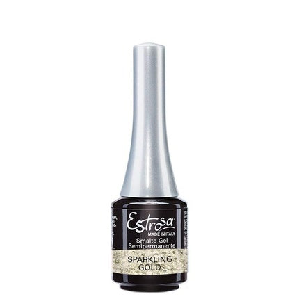 Lac unghii Estrosa Mini Gel, auriu sclipitor