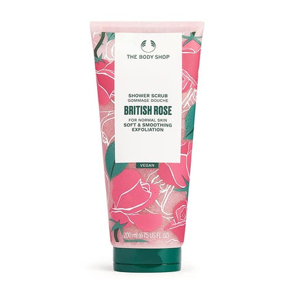 Exfoliant corporal The Body Shop British Rose Smoothing Shower Scrub