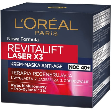 Crema Masca Anti-Aging de Noapte, L'Oréal Paris, Revitalift Laser X3, 50ml