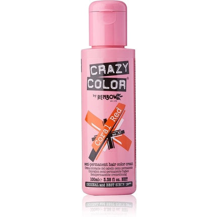 Vopsea de păr, Crazy Color, Coral Red, 100ml