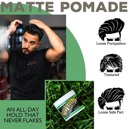 Pomadă, Suavecito, Matte, verde