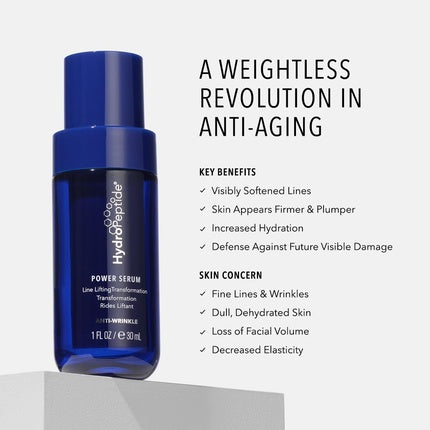 Serum Anti-Aging HydroPeptide Power, 30ml, sticlă albastru închis