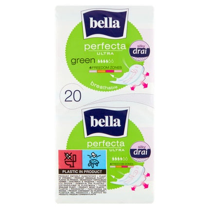 Servetele Sanitare Bella Perfecta Ultra Green, 20 buc