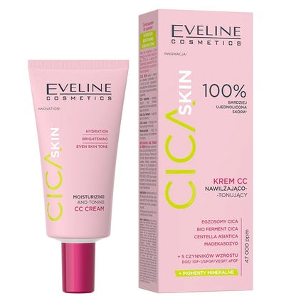Crema de față cu efect colorant Eveline Cica Skin CC Cream 30 ml
