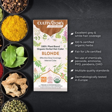 Vopsea de păr, Cultivator's, Herbal, blond