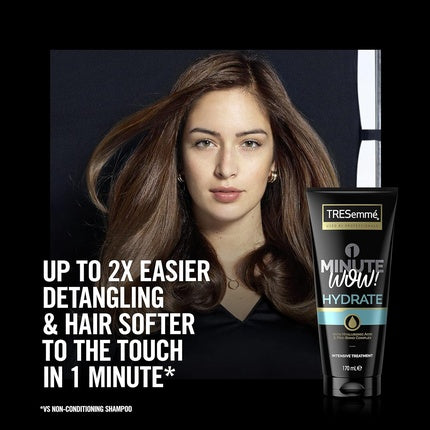 Mască de păr TRESemmé 1 Minute WOW Hydrate, cu Acid Hialuronic și Pro-Bond Complex, 170ml