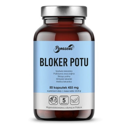 Panaseus Sweat Blocker, Capsule, 50 buc, Maro cu etichetă albastră