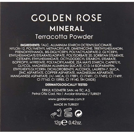Pudră Față, Golden Rose, Terracotta Mineral, nude