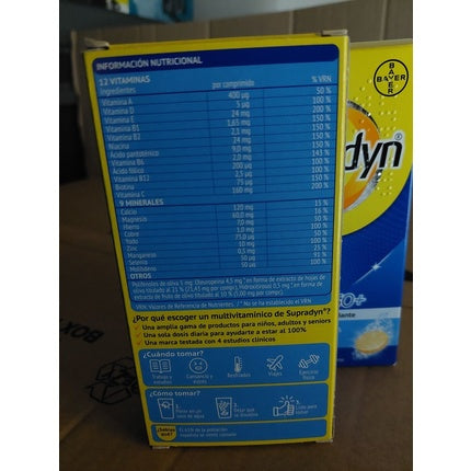 Multivitamine Supradyn Energy 50+, 30 comprimate, cutie galbenă