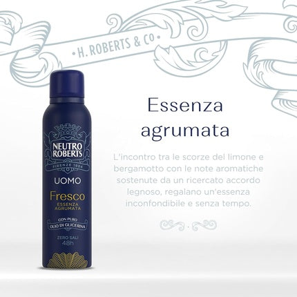 Deodorant bărbați, Neutro Roberts, esență citrică 150ml