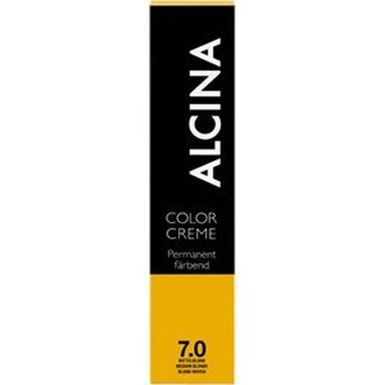 Vopsea de păr permanentă, Alcina, Color Creme 7.77, Blond Mediu cu Reflexe Brune Intensive, 60ml