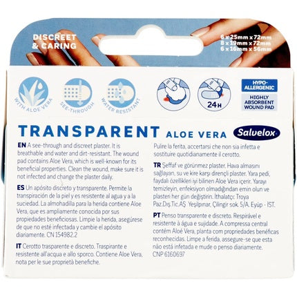 Plasturi, Salvelox, Aloe Vera, transparenti