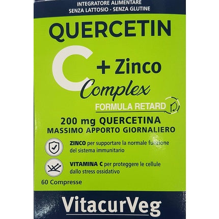 Vitacurveg Quercetin C + Zinc Complex, Pharmalife Research, Integrator Alimentar 60 Comprimate