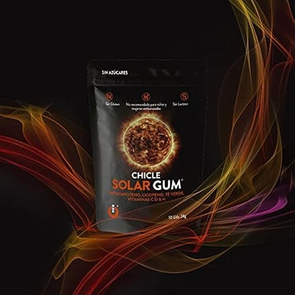 Gumă Vitamine Wug Solar, Beta-caroten, Negru