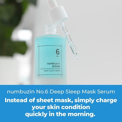 Serum Numbuzin No.6 cu Acid Hialuronic, 50 ml, albastru