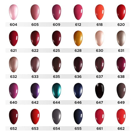 Esmeuță pentru unghii, Inglot O2m Breathable Nail Enamel 637, roșu-maro, cu efect metalic, 15 ml