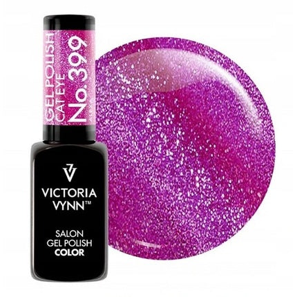 Gel Polish Victoria Vynn Cat Eye No.399 Alexa, roz-mov, 8ml
