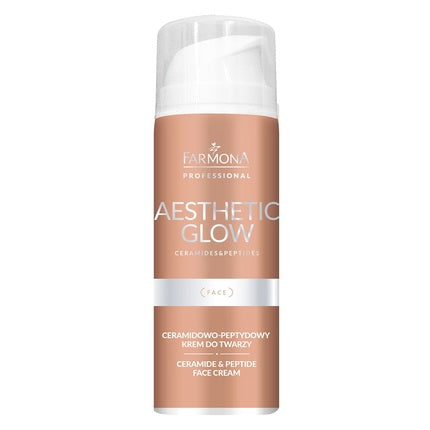 Cremă de Față Farmona Aesthetic Glow cu Ceramide și Peptide, 150ml