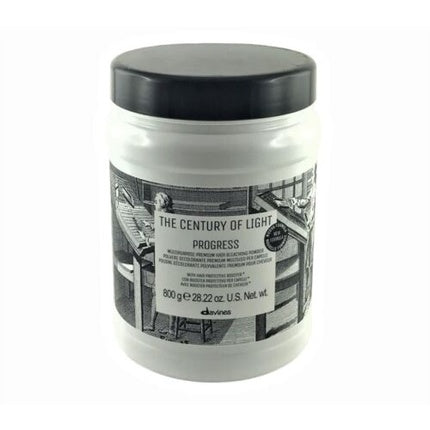 Pudră decolorantă Davines The Century of Light Progress, alb, capac negru, 276g