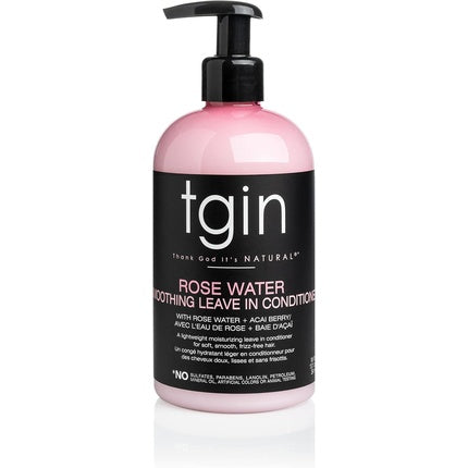 Tgin Rose Water Smoothing Leave-in Conditioner, TGIN, 368g, Culoare Roz