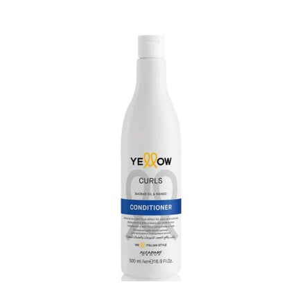 Balsam Antifrizz și Crema Conditioner pentru Păr Creț - Alfaparf Milano Yellow Curls 500ml