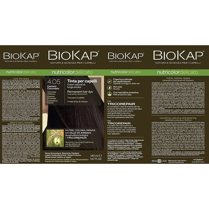 Vopsea păr, Biokap Nutricolor Del 4.05 Castaniu
