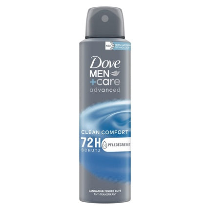 Deodorant Spray Dove Men+Care Advanced Clean Comfort, 150 ml, gri