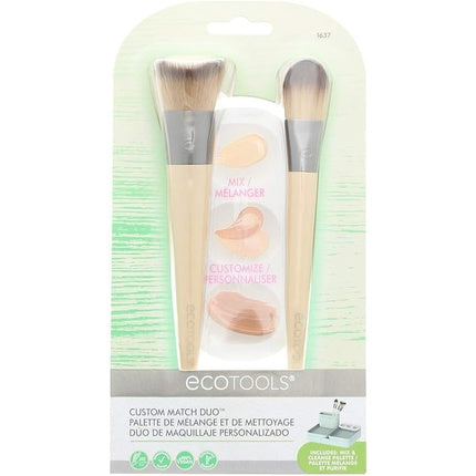 Pensule machiaj, Ecotools, Custom Match Duo, paletă inclusă