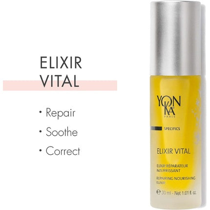 Ser hidratant, Yonka, Elixir Vital, 30ml, galben