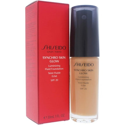 Fond de ten, Shiseido, Synchro Skin Glow, 30ml, auriu