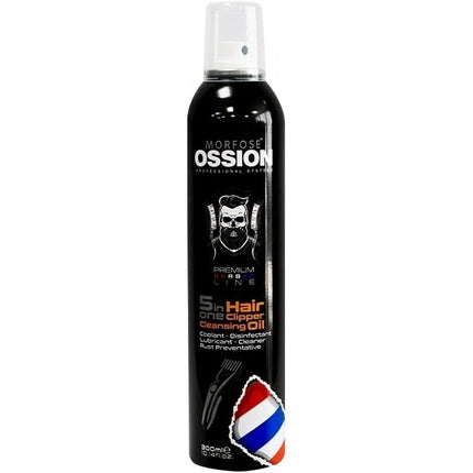 Morfose Ossion Premium Barber Line 5in1 Hair Clipper Cleansing Oil, 300ml, Negru