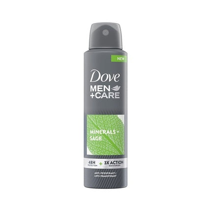 Dove Men+Care, Deodorant spray pentru bărbați, Minerals + Sage, 150ml, gri