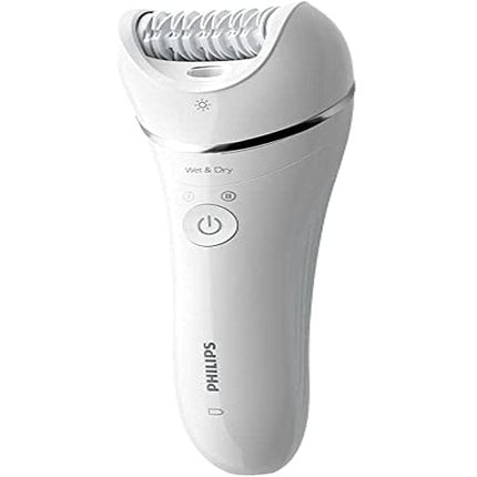 Epilator Philips Series 8000 Wet & Dry, fara fir, alb