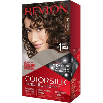 Vopsea de par, Revlon, Colorsilk, Maro Inchis