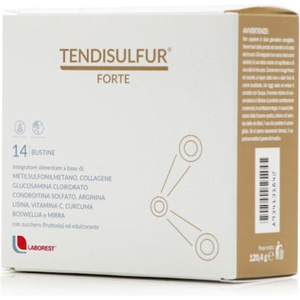 Tendisulfur Forte, Laborest, Integrator alimentar pentru formarea normală a colagenului, 14 bustine