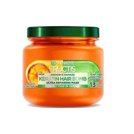 Mască de păr Garnier Fructis Goodbye Damage Keratin Hair Bomb, 320ml