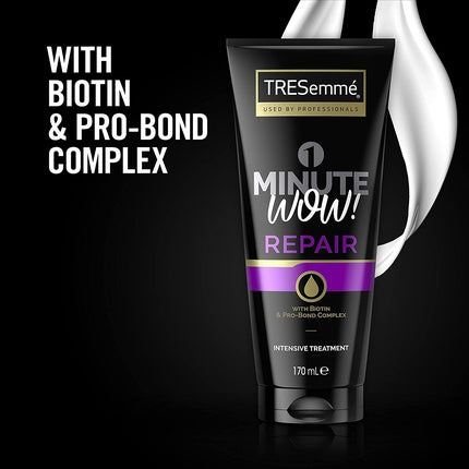 Masca de păr TRESemmé 1 Minute WOW Repair, negru, 170ml