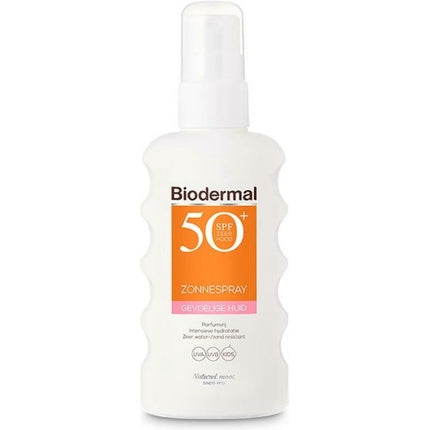 Spray protecție solară Biodermal SPF 50+, piele sensibilă, 175 ml