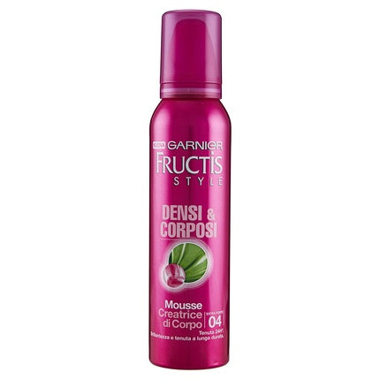 Spumă păr, Garnier, Fructis Style, roz, volum