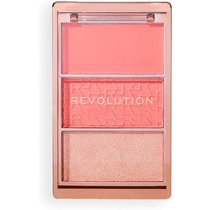 Paletă Blush Revolution Beauty, Icon Palette, cremă și pudră, nuanțe roz