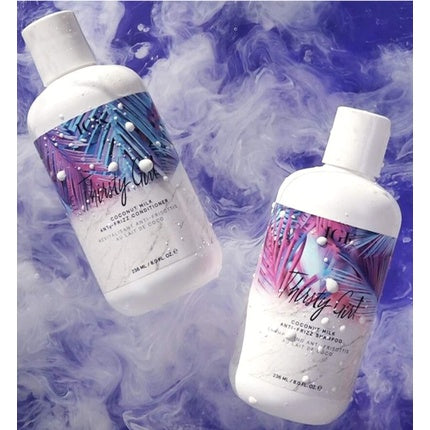 Condiționator IGK THIRSTY GIRL Coconut Milk Anti-Frizz, alb, 236 ml