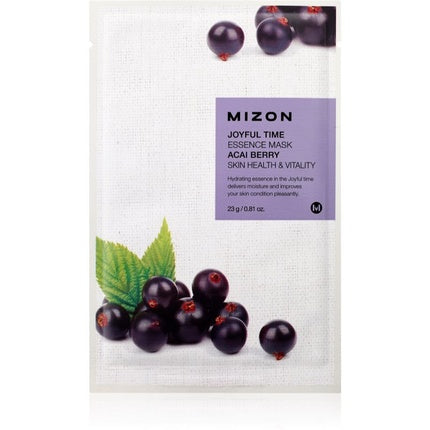 Mizon Joyful Time Essence Mask Acai Berry, Masca de față cu extract de acai și vitamina E, 25g