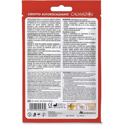 Cerotto Autoriscaldant Montefarmaco Calmadol 1 bucată