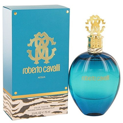 Eau De Toilette Roberto Cavalli Acqua, 75ml, Albastru