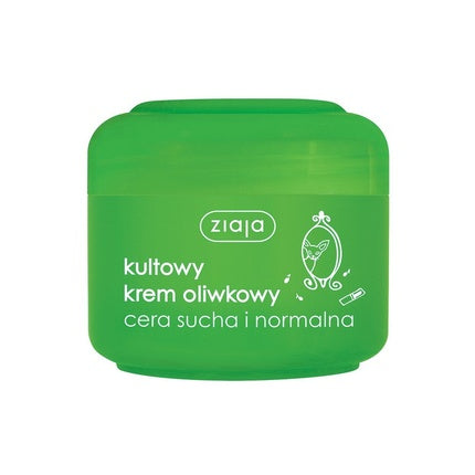 Cremă de față Ziaja Natural Cream Oil, cu ulei de măsline, pentru ten uscat și normal, 50 ml
