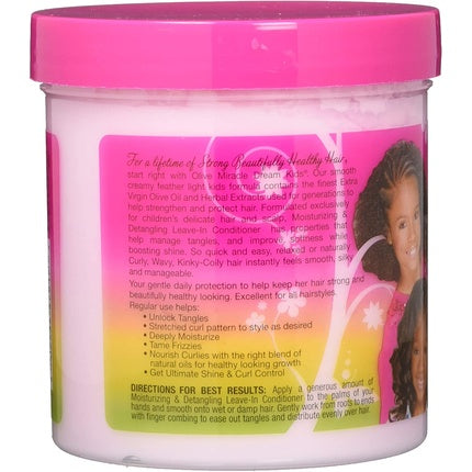 Condiționar fără clătire, African Pride Dream Kids Olive Miracle, 425g