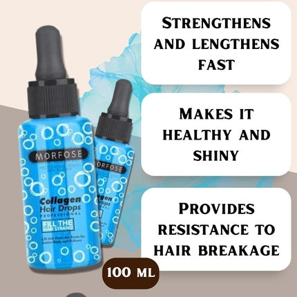 Ser Păr, Morfose, Collagen Hair Drops, Albastru, 100ml