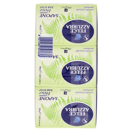 Săpun solid, Felce Azzurra, miros proaspăt 100g, set 3 bucăți