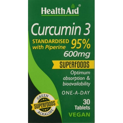Supliment alimentar, Health Aid, Curcumin 3, tablete vegane